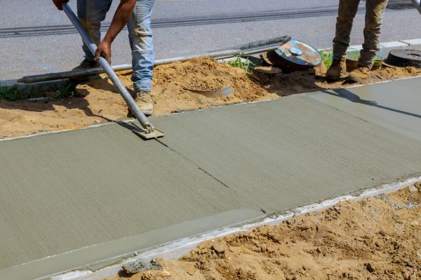 Cement Pathway Installation in Meridian