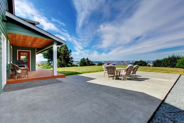 Backyard Concrete Paving in Meridian