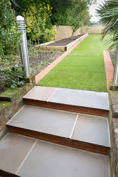 Backyard Steps Installation in Meridian