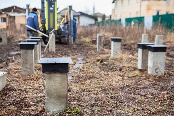 Concrete Piling Installation in Meridian
