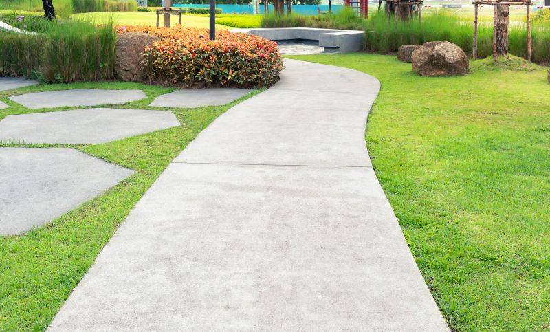 Stamped Concrete Walkway